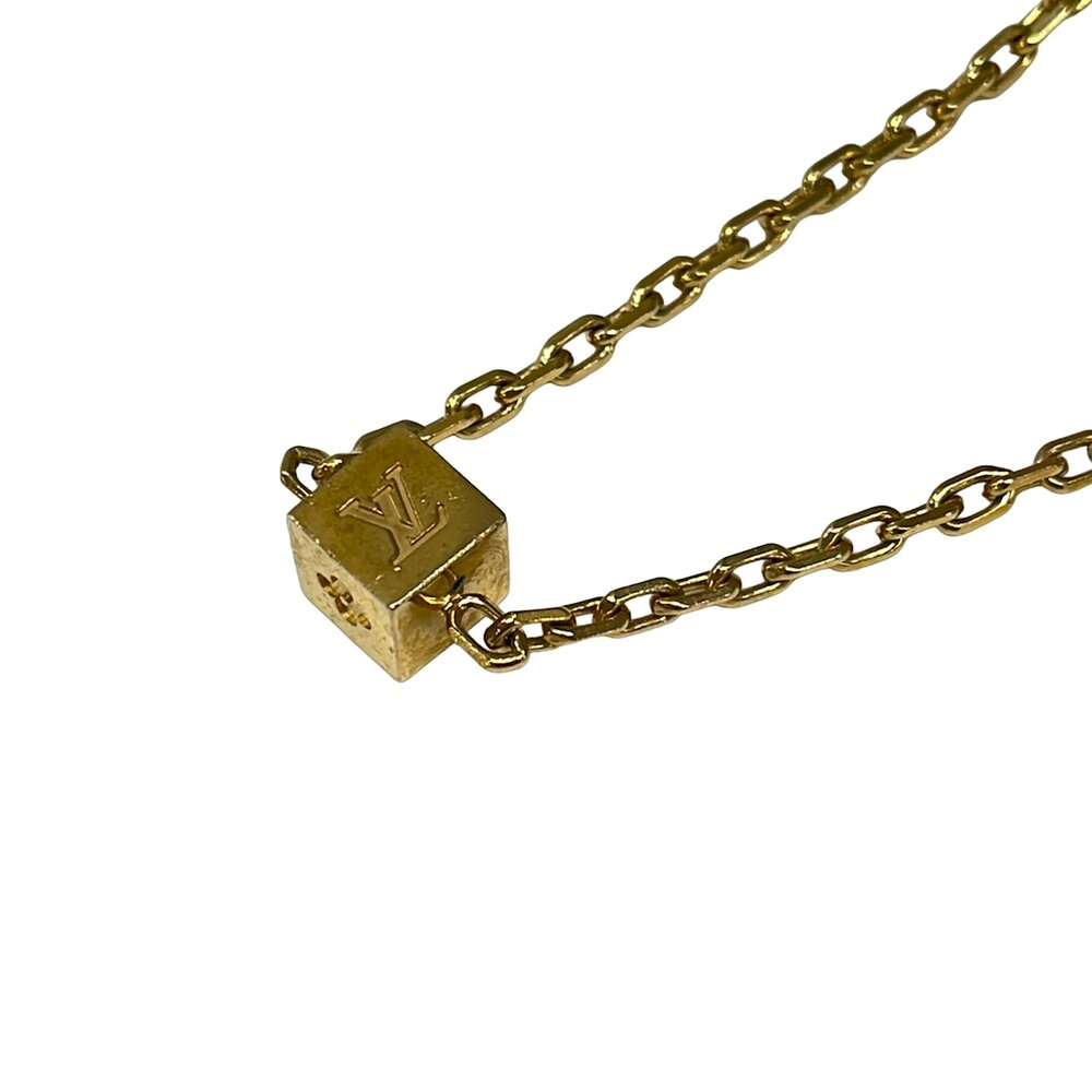 Louis Vuitton collier gambling Necklace Gold Multi Hardware Rhinestones